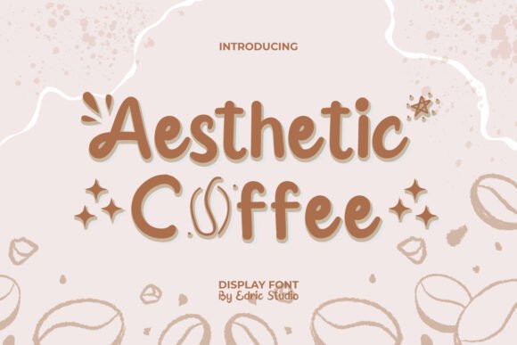 Aesthetic Coffee: A Playful Display Font for Editorial Design