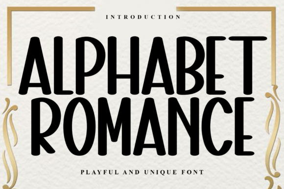 Alphabet Romance: A Playful Font for Digital Design