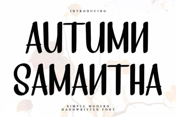 Autumn Samantha: A Playful Display Font for Creative Branding