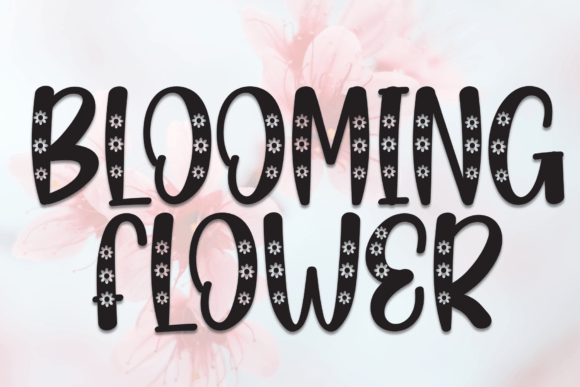 Blooming Flower: A Playful Typographic Statement