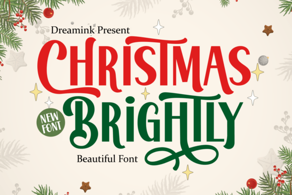 Christmas Brightly: A Festive Font for Handmade Creators