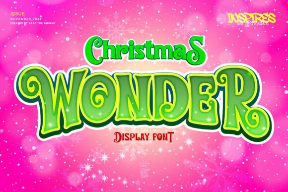 Christmas Wonder: A Festive Font for Editorial Design