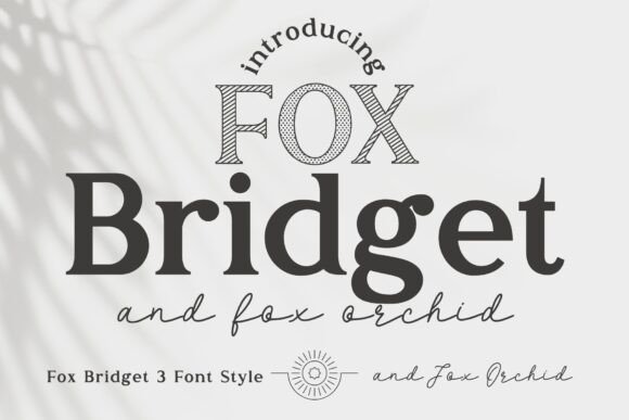 Font Pairing for a Creative Portfolio: Fox Bridget and Fox Orchid