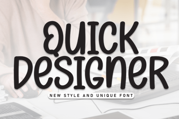 Quick Designer: A Handwritten Font for Editorial Elegance