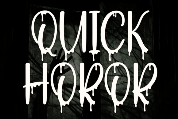Quick Horror: A Font That Adds Spooky Charm to Editorial Design