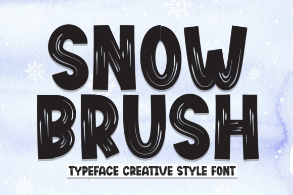 Snow Brush: A Playful Font for Creative Branding