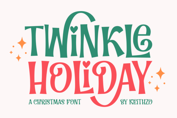 Twinkle Holiday: A Display Font for Editorial Magic