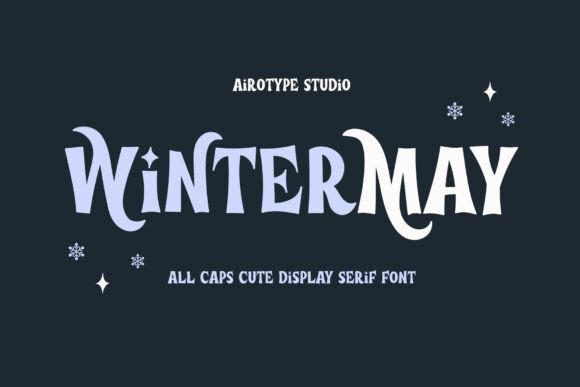 Winter May: A Festive Display Font for Campaigns